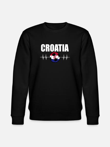 Kroatien Fußball - Stanley/Stella Unisex Bio-Sweatshirt CHANGER  - Schwarz