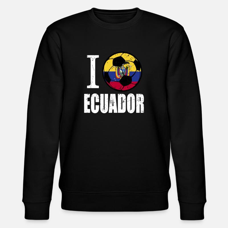Ecuador Fußball - Stanley/Stella Unisex Bio-Sweatshirt CHANGER  - Schwarz