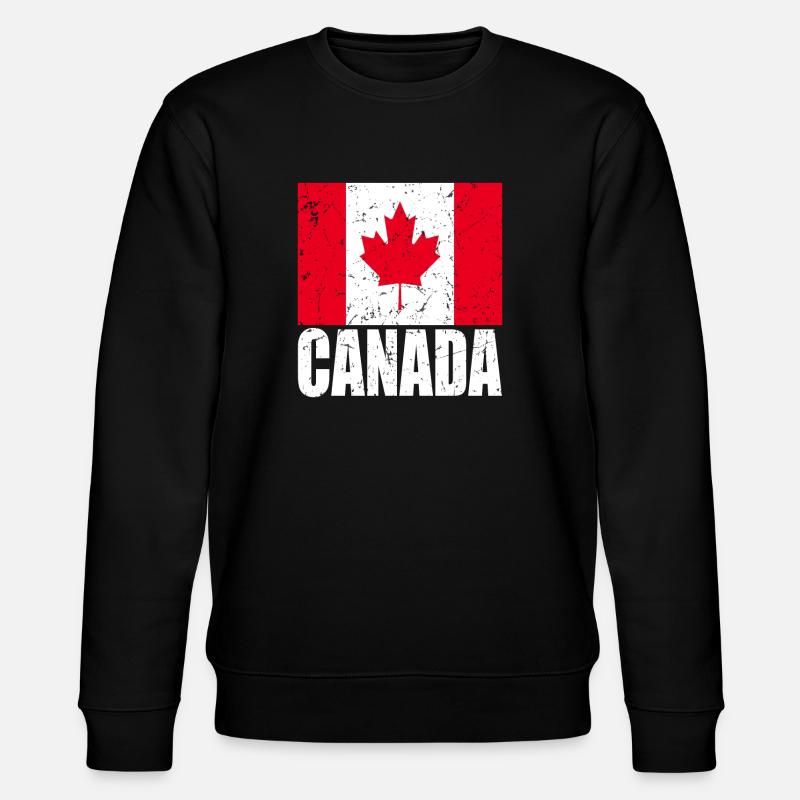 Drapeau du Canada - Sweat bio CHANGER Stanley/Stella Unisexe - noir