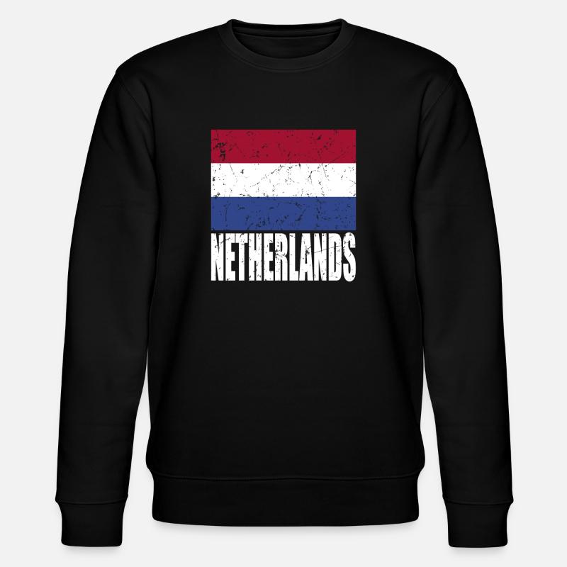 Drapeau des Pays-Bas - Sweat bio CHANGER Stanley/Stella Unisexe - noir