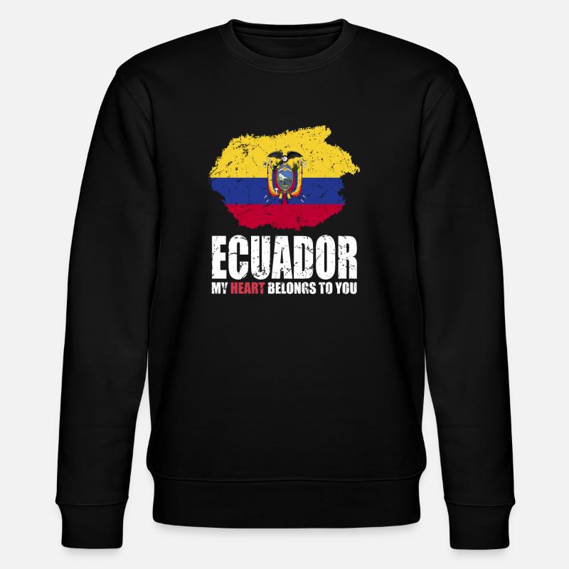 Drapeau de l’Équateur - Sweat bio CHANGER Stanley/Stella Unisexe - noir