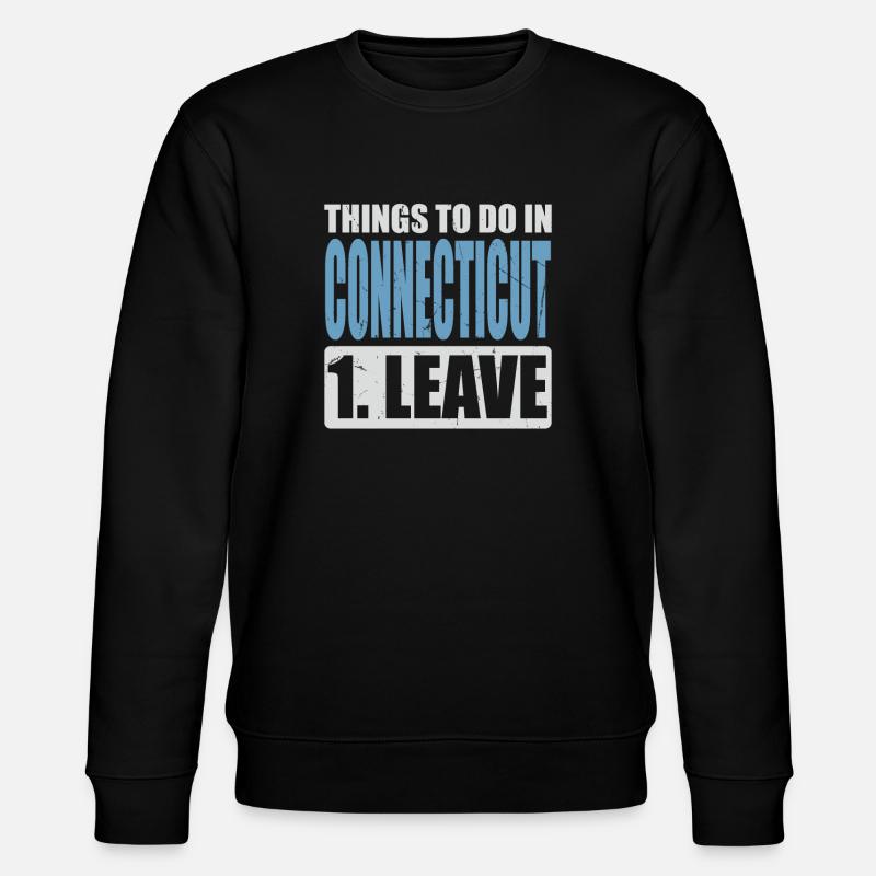 Mème du Connecticut - Sweat bio CHANGER Stanley/Stella Unisexe - noir