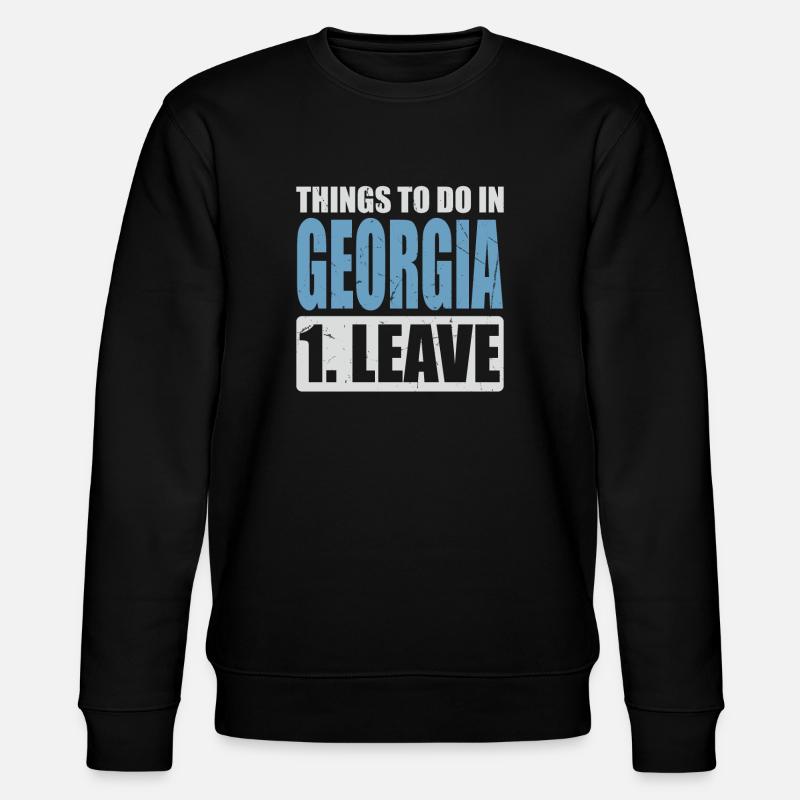 Georgia Meme - Stanley/Stella CHANGER Unisex Organic Sweatshirt - black