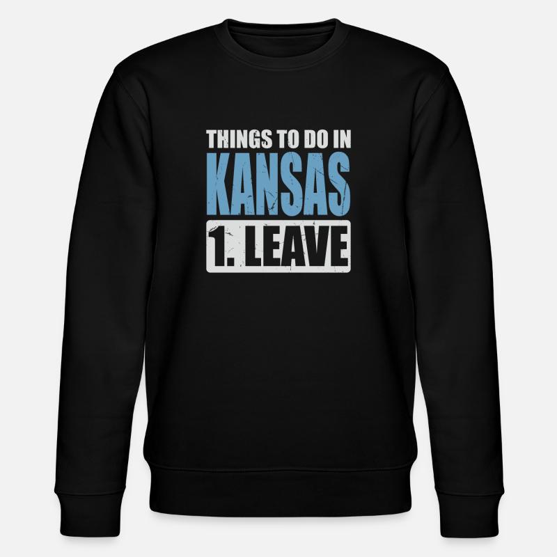 Kansas Meme - Stanley/Stella Unisex Bio-Sweatshirt CHANGER  - Schwarz