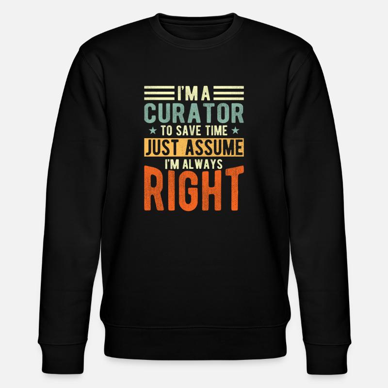 Curator - Stanley/Stella CHANGER Unisex Organic Sweatshirt - black