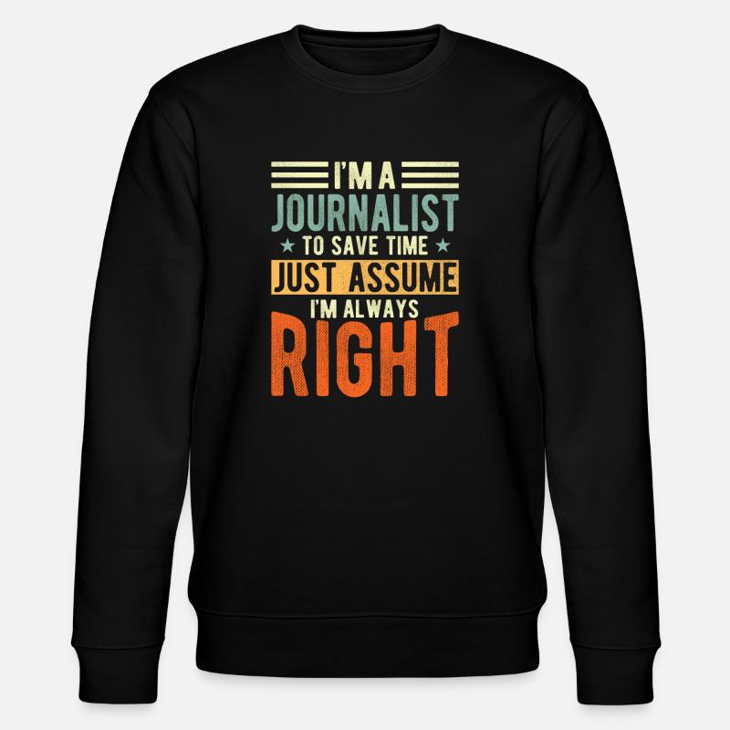 Journalist - Stanley/Stella Unisex Bio-Sweatshirt CHANGER  - Schwarz