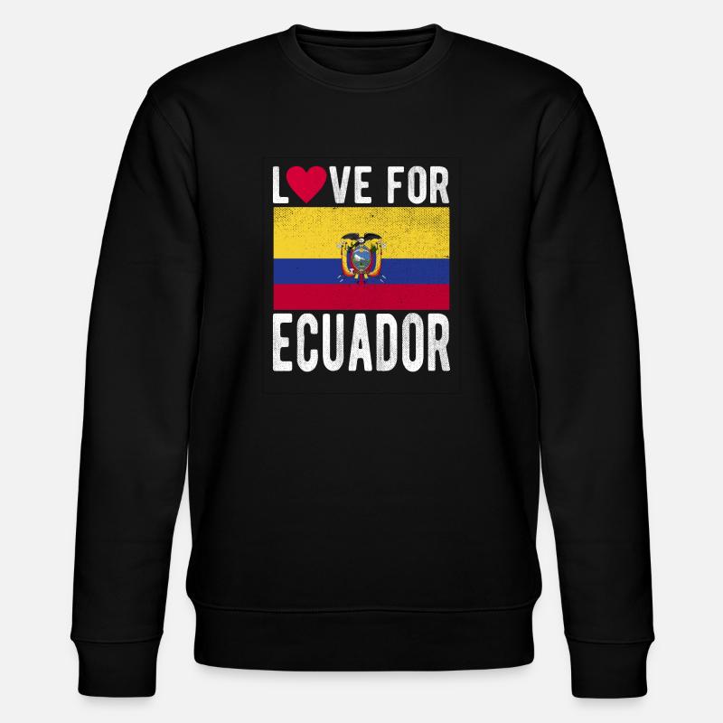 Drapeau de l’Équateur - Sweat bio CHANGER Stanley/Stella Unisexe - noir