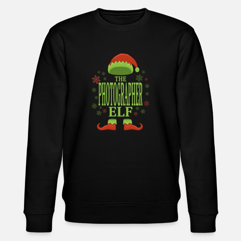 Photographe Elfe de Noël - Sweat bio CHANGER Stanley/Stella Unisexe - noir