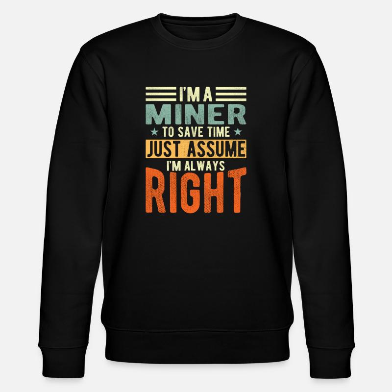 Mineur - Sweat bio CHANGER Stanley/Stella Unisexe - noir