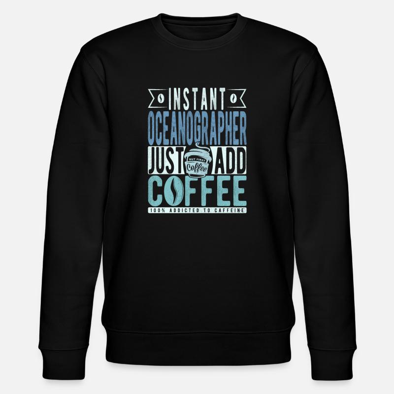 Café océanographe Dicton - Sweat bio CHANGER Stanley/Stella Unisexe - noir