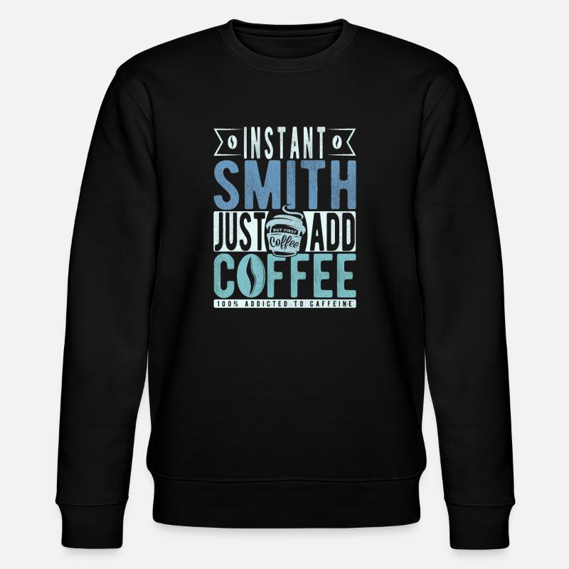 Dicton de café forgeron - Sweat bio CHANGER Stanley/Stella Unisexe - noir