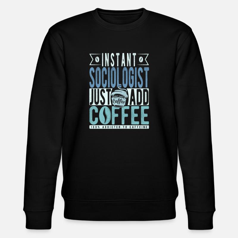 Café du sociologue - Sweat bio CHANGER Stanley/Stella Unisexe - noir