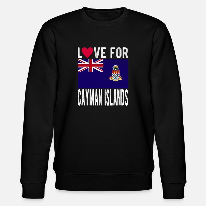 Cayman Inseln Souvenir - Stanley/Stella Unisex Bio-Sweatshirt CHANGER  - Schwarz