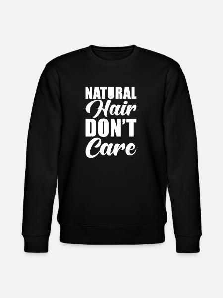 Cheveux naturels - Sweat bio CHANGER Stanley/Stella Unisexe - noir