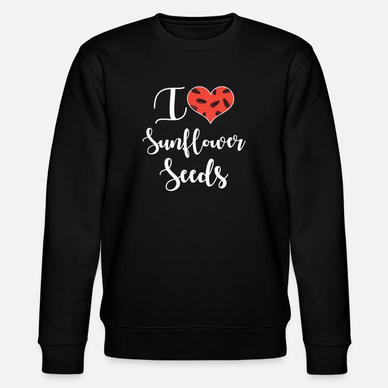 Graines de tournesol Amour - Sweat bio CHANGER Stanley/Stella Unisexe - noir