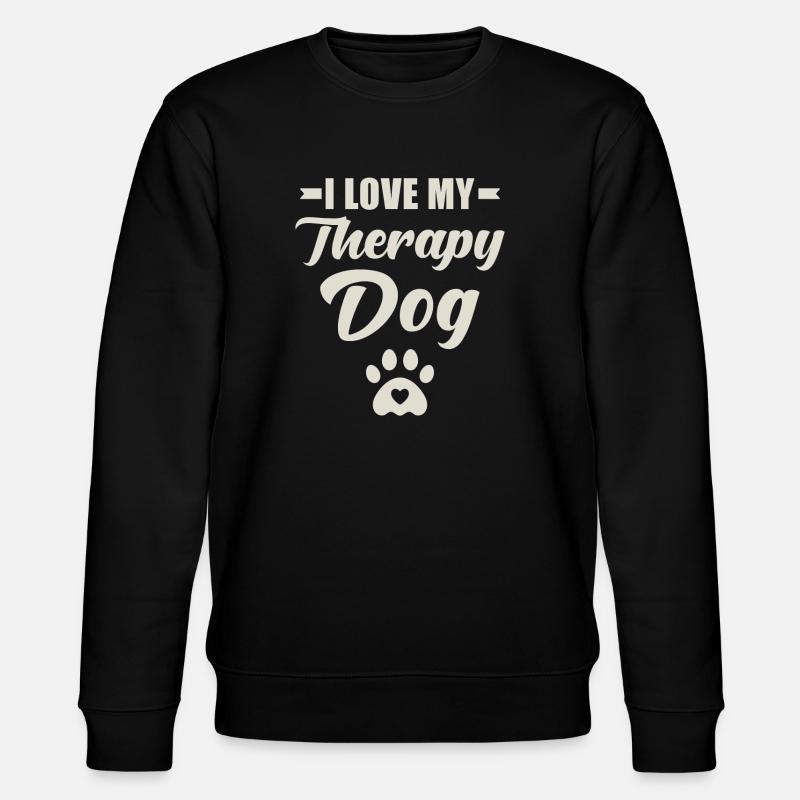 Chien de thérapie disant - Sweat bio CHANGER Stanley/Stella Unisexe - noir