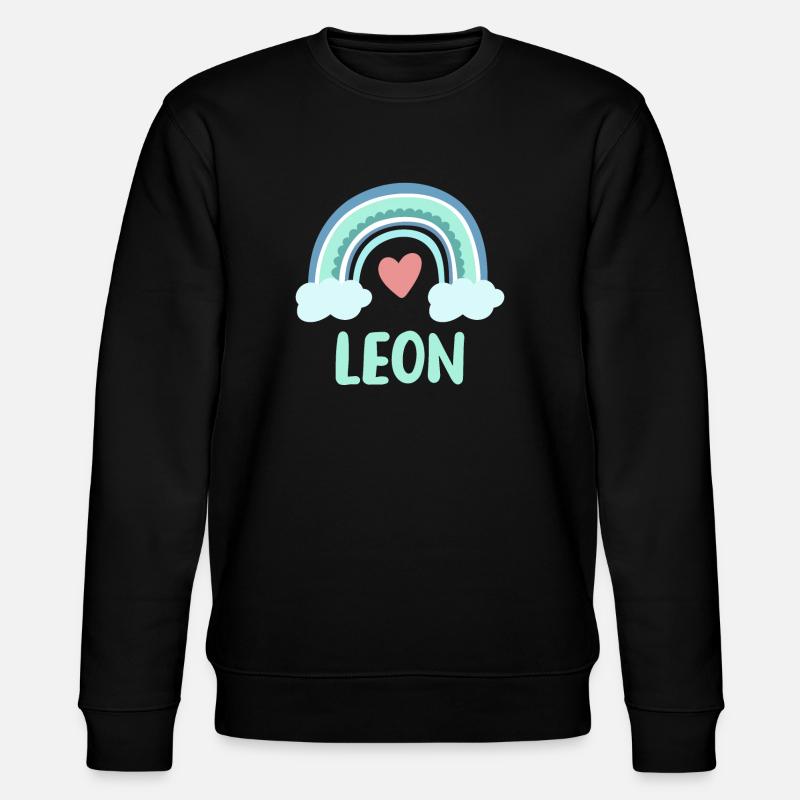 Leon Nom Rainbow Baby - Sweat bio CHANGER Stanley/Stella Unisexe - noir