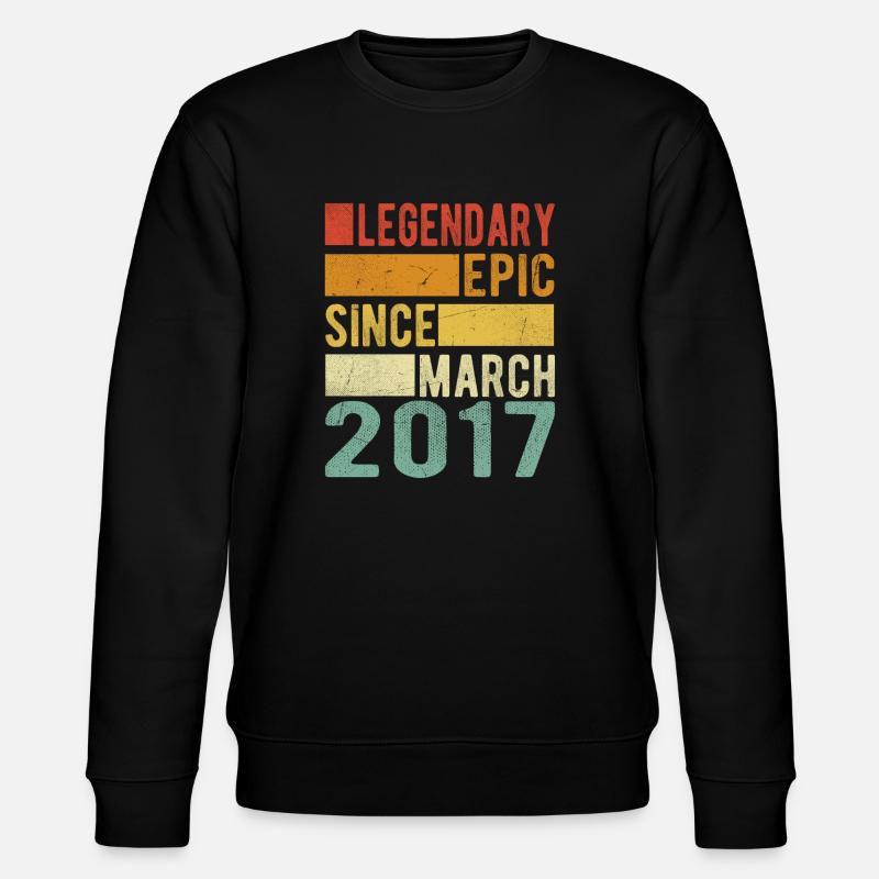 Anniversaire Mars 2017 Épopée légendaire - Sweat bio CHANGER Stanley/Stella Unisexe - noir