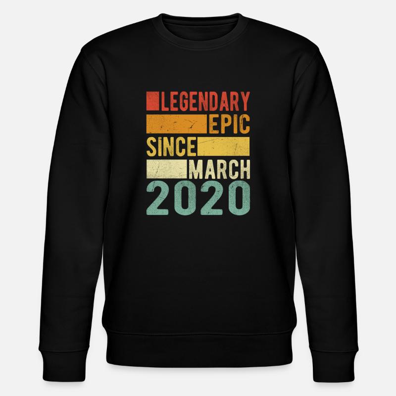 Anniversaire Mars 2020 Épopée légendaire - Sweat bio CHANGER Stanley/Stella Unisexe - noir
