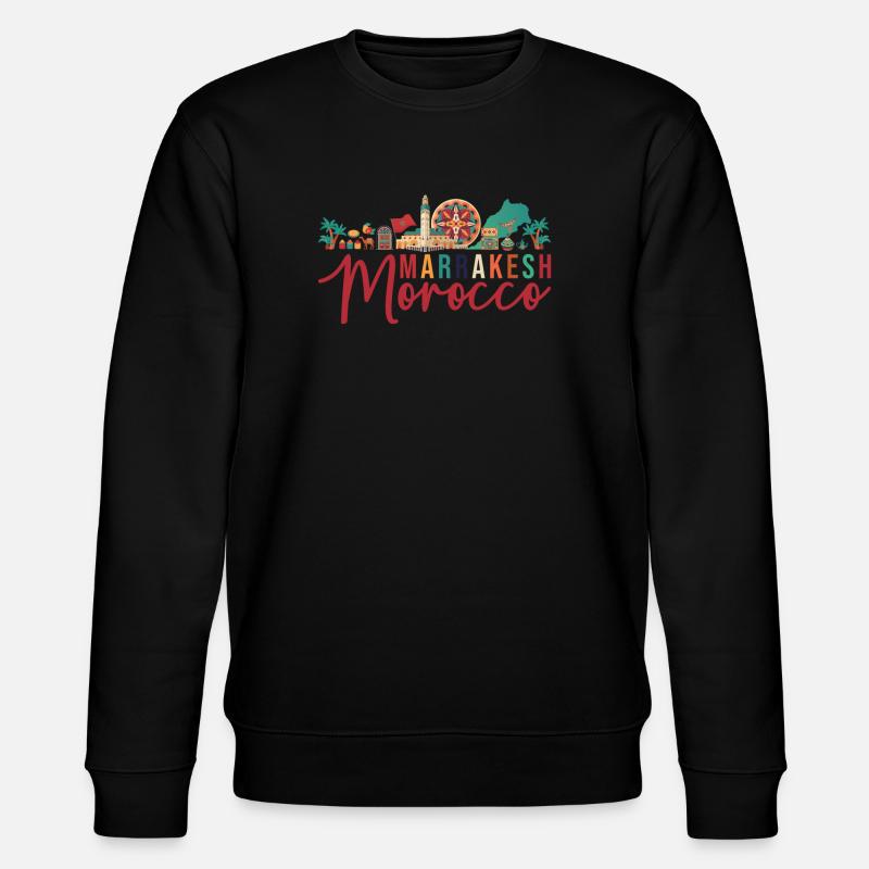 Marakech Maroc Souvenir - Sweat bio CHANGER Stanley/Stella Unisexe - noir