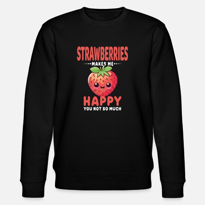 Fraise Kawaii - Sweat bio CHANGER Stanley/Stella Unisexe - noir
