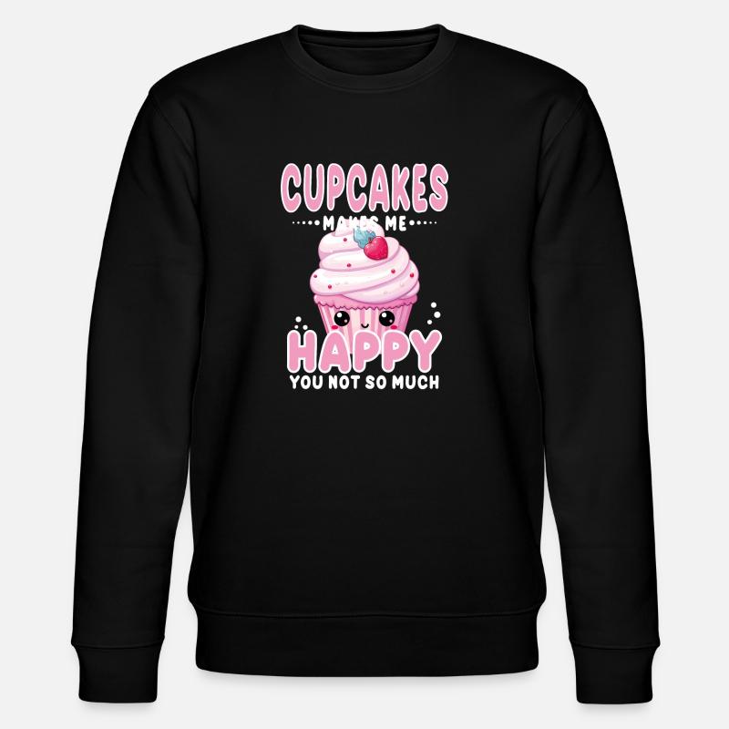 Cupcake Kawaii - Stanley/Stella CHANGER Unisex Organic Sweatshirt - black