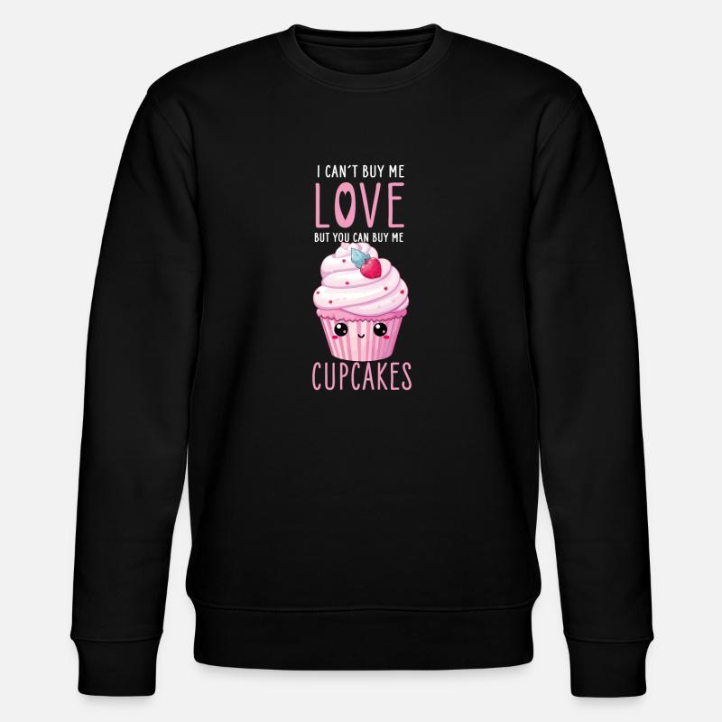 Cupcake Kawaii - Stanley/Stella Unisex Bio-Sweatshirt CHANGER - Schwarz