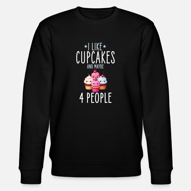 Cupcakes Kawaii - Stanley/Stella Unisex Bio-Sweatshirt CHANGER  - Schwarz