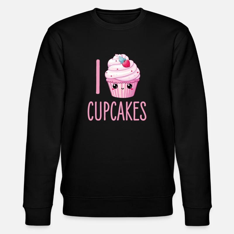 Cupcake Kawaii - Stanley/Stella Unisex Bio-Sweatshirt CHANGER  - Schwarz