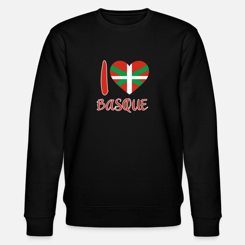 Basque Country Basque Flag - Stanley/Stella CHANGER Unisex Organic Sweatshirt - black