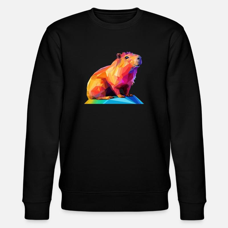 Conception de polygones bas Capybara - Sweat bio CHANGER Stanley/Stella Unisexe - noir