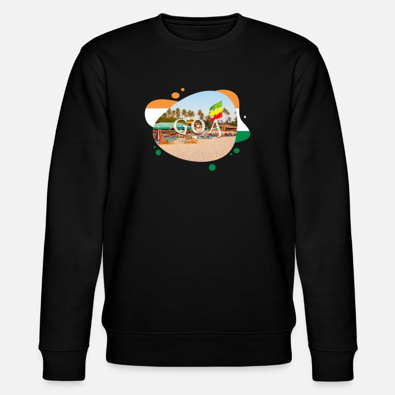 Goa Inde Souvenir - Sweat bio CHANGER Stanley/Stella Unisexe - noir