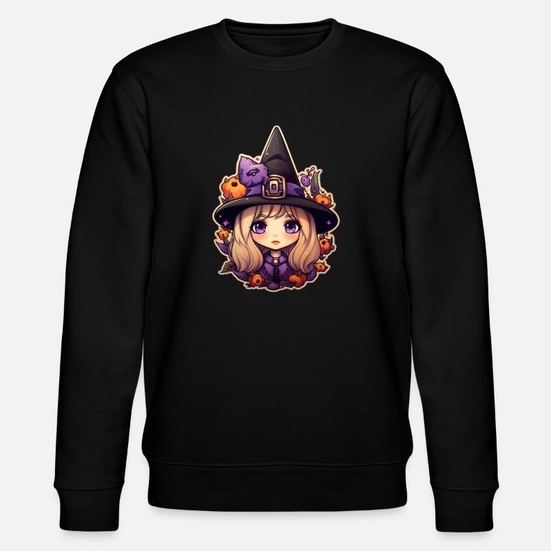 Hexen Anime - Stanley/Stella Unisex Bio-Sweatshirt CHANGER  - Schwarz