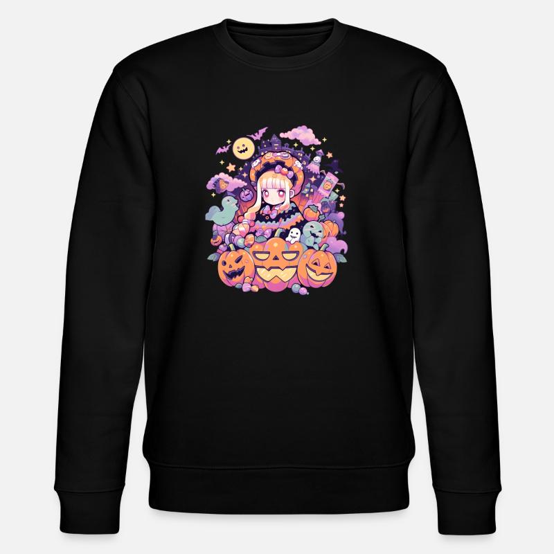 Aesthetics Anime Halloween - Stanley/Stella CHANGER Unisex Organic Sweatshirt - black