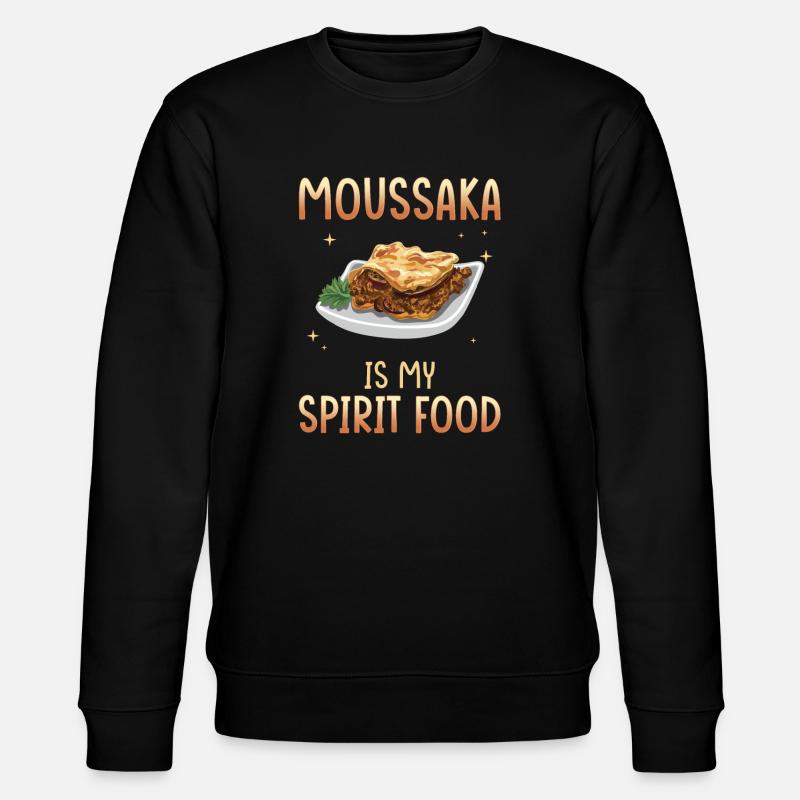 La moussaka est mon plat préféré - Sweat bio CHANGER Stanley/Stella Unisexe - noir