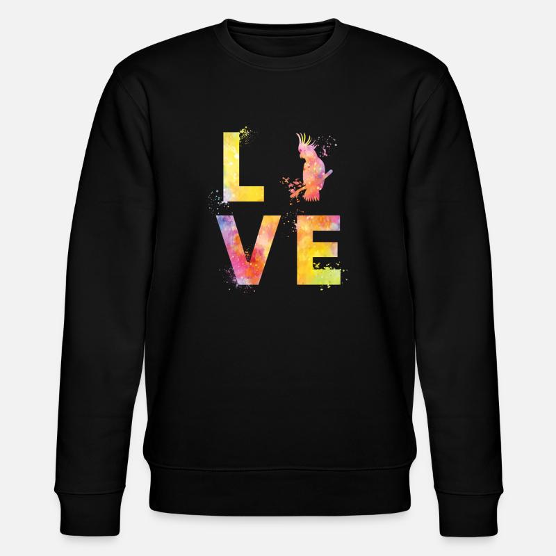 Les perroquets adorent - Sweat bio CHANGER Stanley/Stella Unisexe - noir