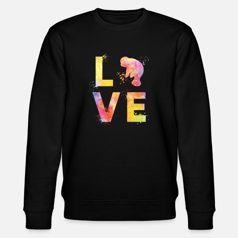 Seekuh liebe - Stanley/Stella Unisex Bio-Sweatshirt CHANGER  - Schwarz