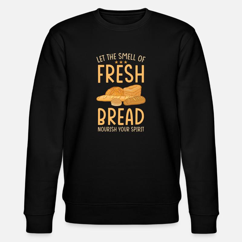 Bread Baker Baking - Stanley/Stella CHANGER Unisex Organic Sweatshirt - black