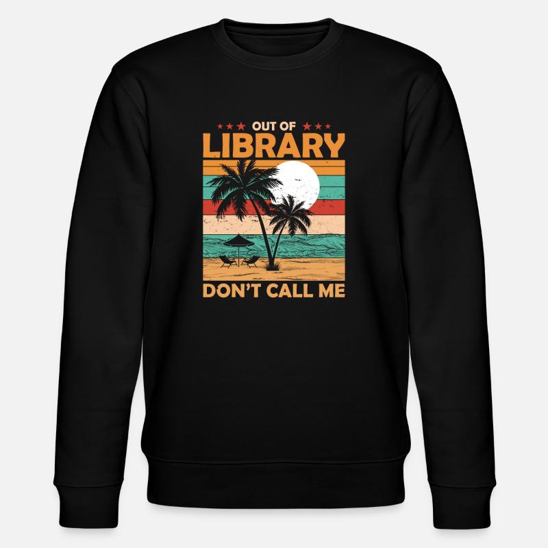 Bibliothekar Bibliothekarin Rente Geschenk - Stanley/Stella Unisex Bio-Sweatshirt CHANGER  - Schwarz