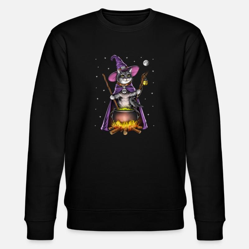 Sorcière du chat - Sweat bio CHANGER Stanley/Stella Unisexe - noir