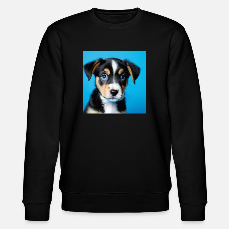 Chiots chiens - Sweat bio CHANGER Stanley/Stella Unisexe - noir