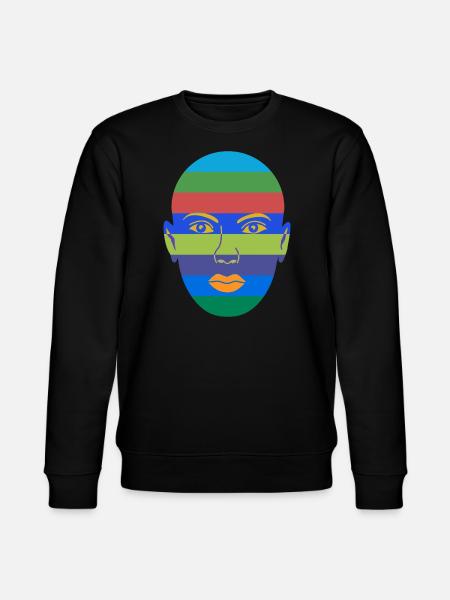 Maskierte Frau - Stanley/Stella Unisex Bio-Sweatshirt CHANGER  - Schwarz