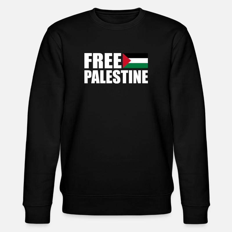 Free palestine - Stanley/Stella Unisex Bio-Sweatshirt CHANGER  - Schwarz
