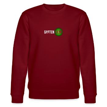 Gartenliebe Rasen Blumenbeet Hochbeet - Stanley/Stella Unisex Bio-Sweatshirt CHANGER  - Burgunderrot - Vorne - Nik (191cm) & Marisol (170cm)