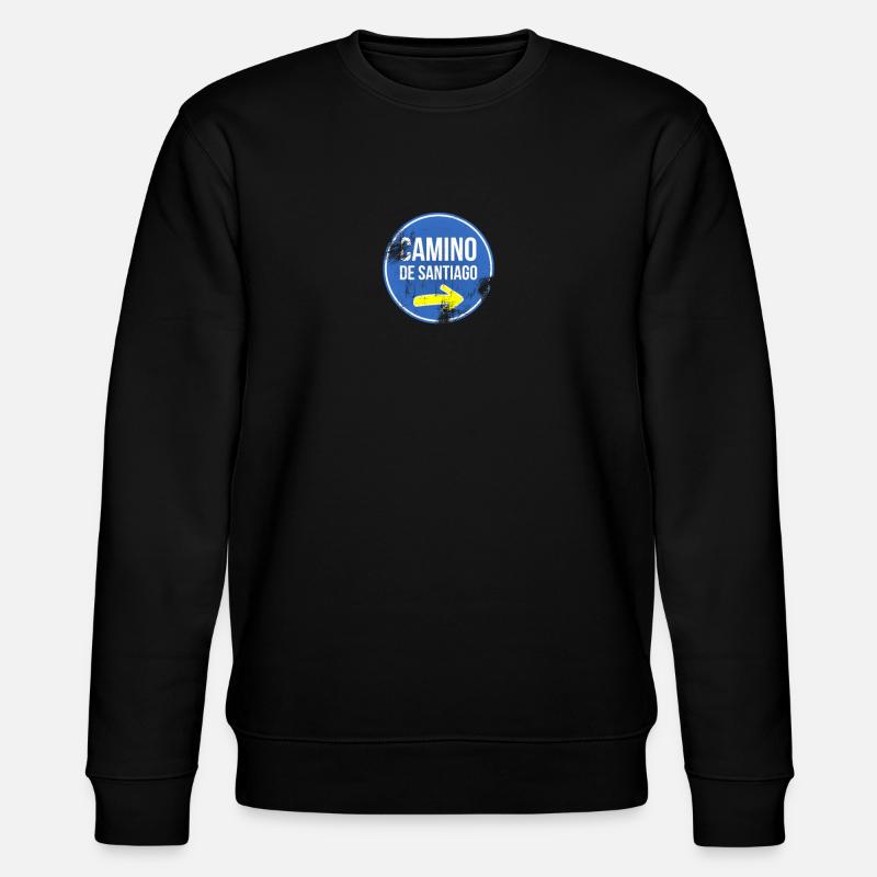 Pilgerweg Camino - Stanley/Stella Unisex Bio-Sweatshirt CHANGER - Schwarz