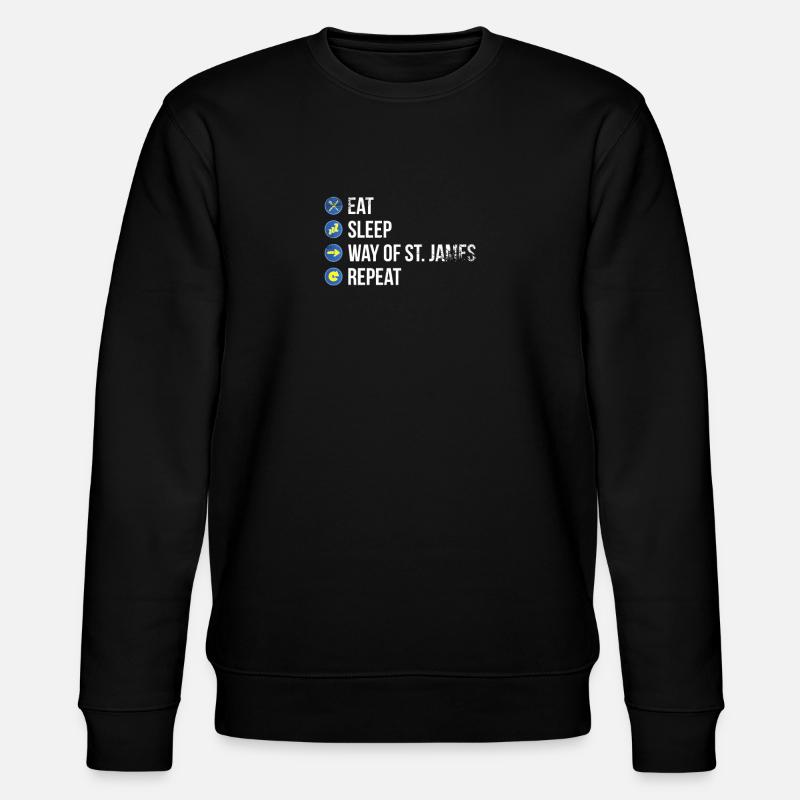 Santiago de Compostela Pilgrims - Stanley/Stella CHANGER Unisex Organic Sweatshirt - black