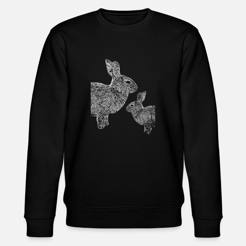 Mignon lapin élevage amateur - Sweat bio CHANGER Stanley/Stella Unisexe - noir