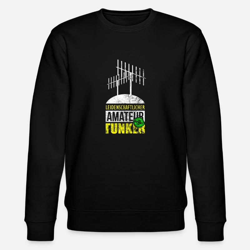 Antenne Funker Amateurfunker Geschenk - Stanley/Stella Unisex Bio-Sweatshirt CHANGER  - Schwarz
