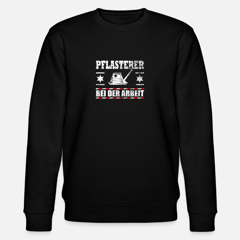 Lustiger Spruch Pflaster Pflasterer Geschenk - Stanley/Stella Unisex Bio-Sweatshirt CHANGER - Schwarz