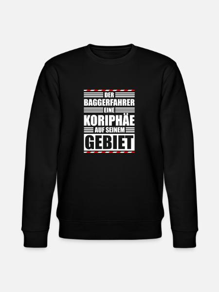 Baggerfahrer Baustelle - Stanley/Stella Unisex Bio-Sweatshirt CHANGER  - Schwarz